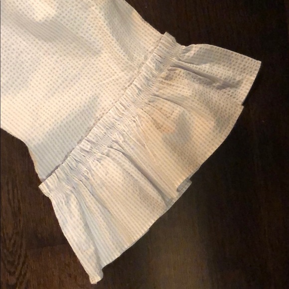 Banana republic off shoulder top Blue and white - Picture 4 of 4